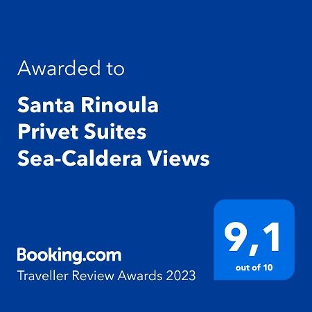 Santa Rinoula Suites Sea Sunset Views Adults Only Megalochori  Exteriör bild